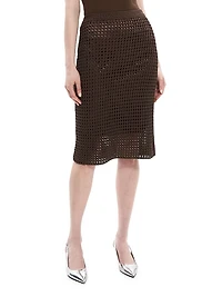 Mesh Straight Skirt