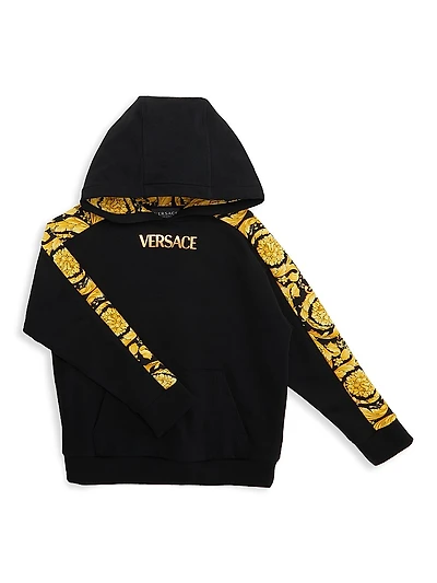 Little Kid's & Foil Stamp Logo Barocco Sweatshirt