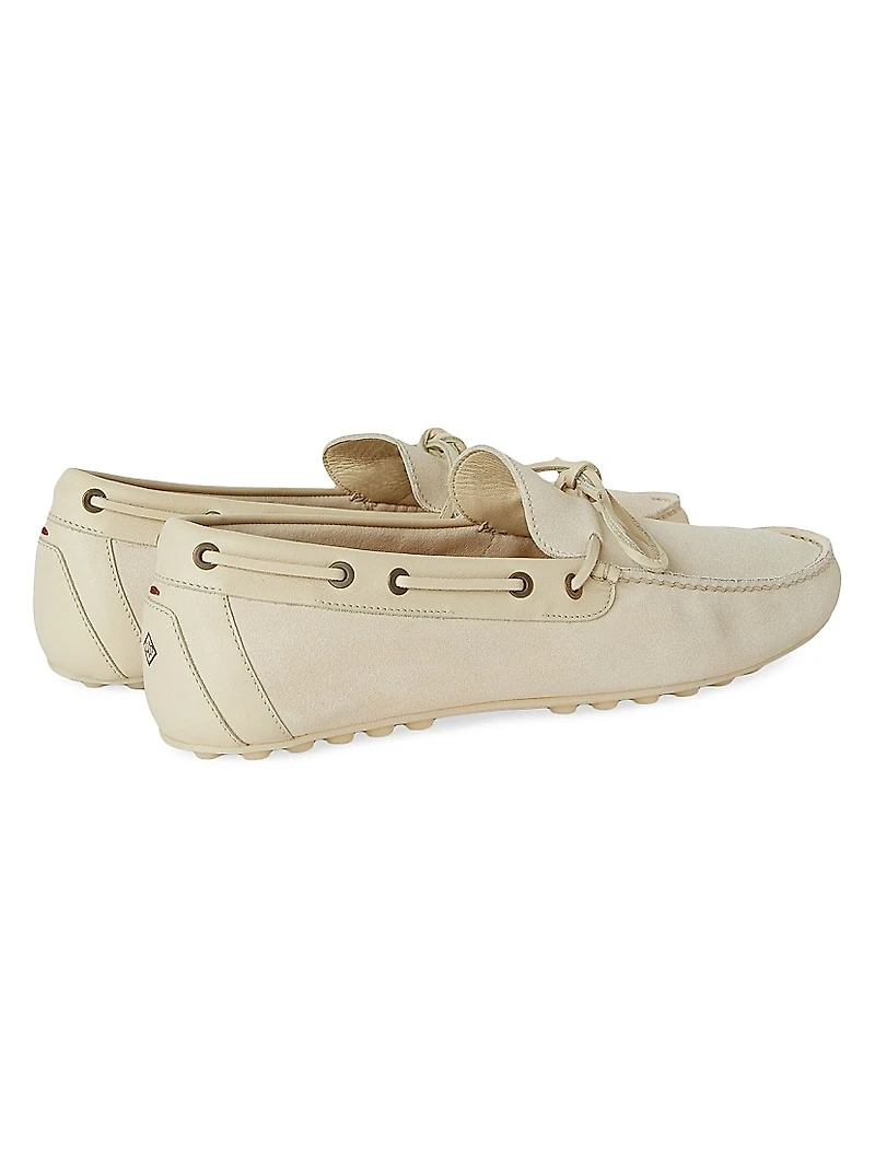 Lp Dots Roadster Walk Suede Loafers