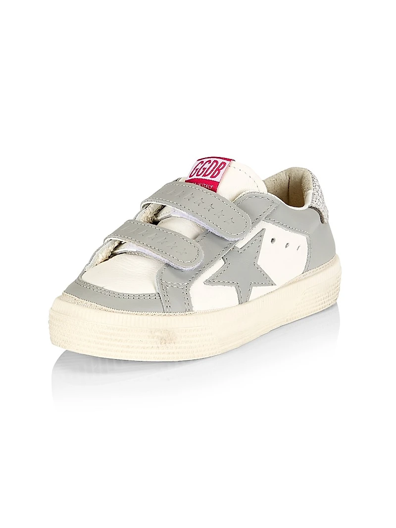 Baby's, Little Kid's & May School Leather Star Sneakers