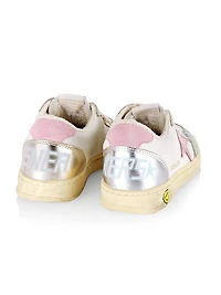 Baby Girl's, Little Girl's & Ballstar Laminated Suede Star Sneakers