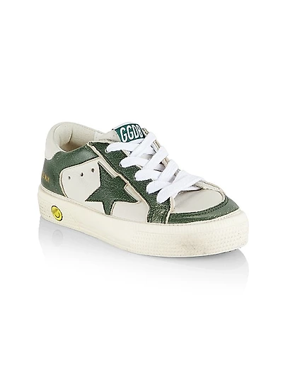 Baby's, Little Kid's & Kid's May Leather Distressed Platform Sneakers
