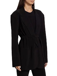Oversized D-Ring Belted Jacket