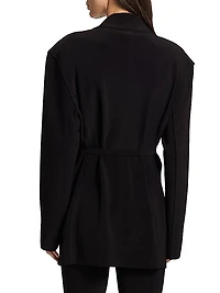 Oversized D-Ring Belted Jacket