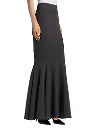 Jersey Fishtail Maxi Skirt