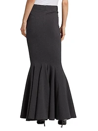 Jersey Fishtail Maxi Skirt