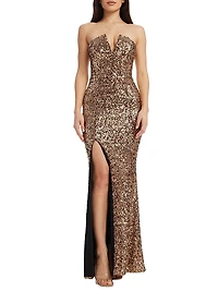 Fernanda Sequin Mermaid Gown
