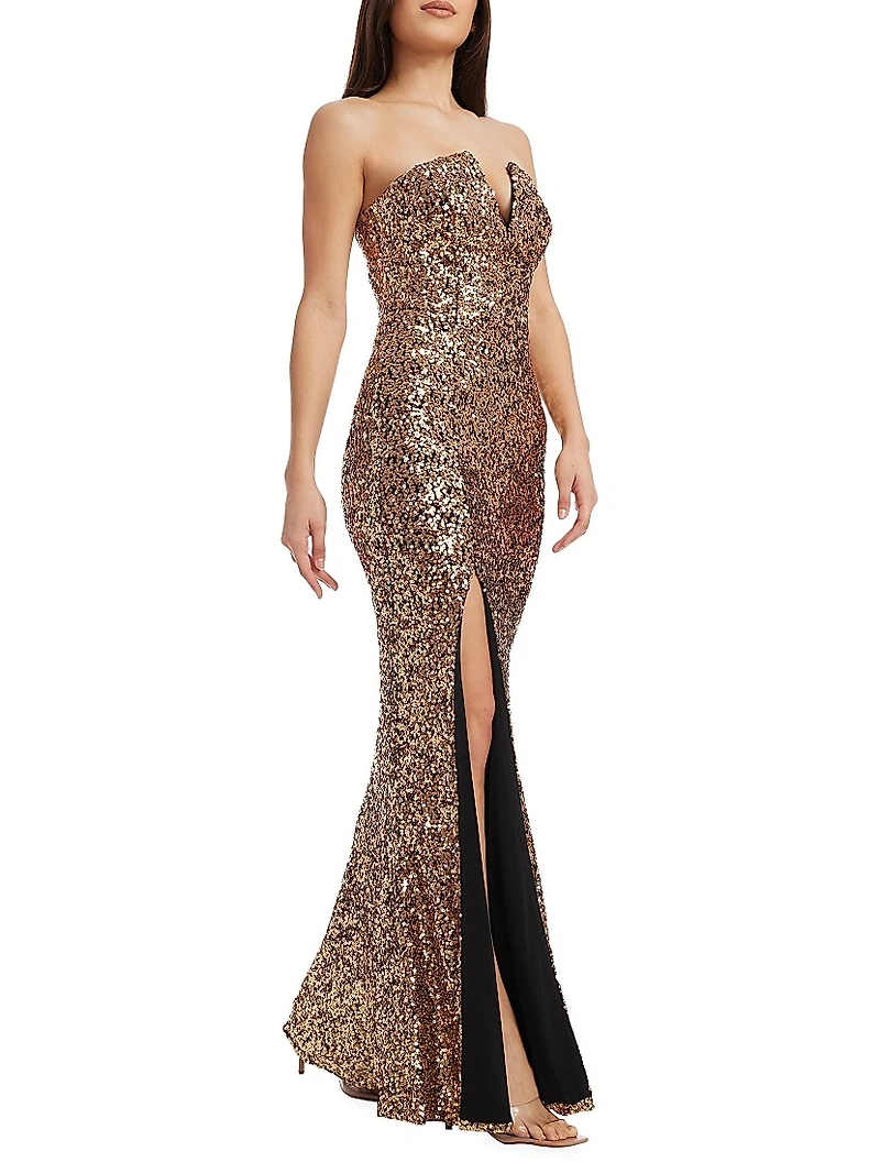 Fernanda Sequin Mermaid Gown