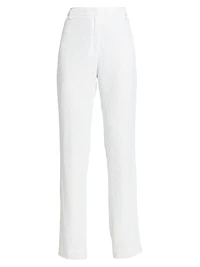 Water Sequin Straight-Leg Pants