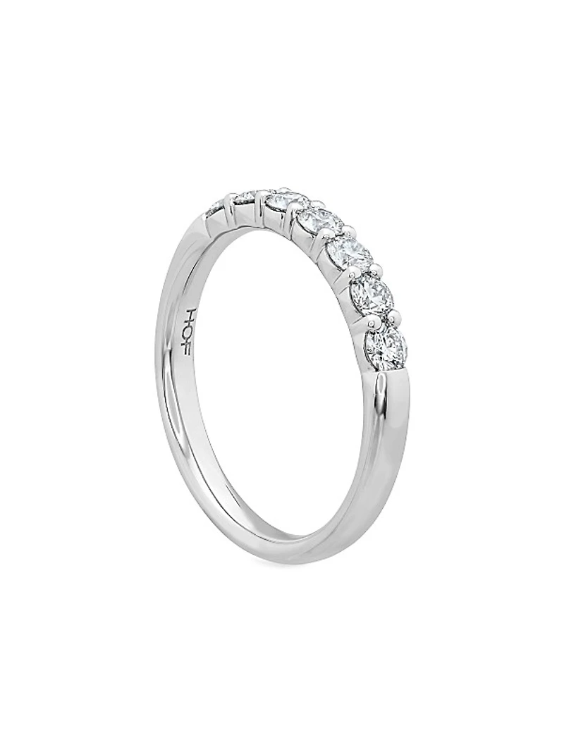 Signature 18K White Gold & 0.47-0.57 TCW Diamond 7-Stone Band