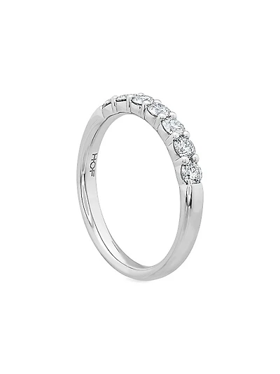 Signature 18K White Gold & 0.47-0.57 TCW Diamond 7-Stone Band