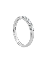 Signature 18K White Gold & 0.47-0.57 TCW Diamond 7-Stone Band