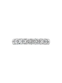 Signature 18K White Gold & 0.7-0.8 TCW Diamond 9-Stone Band