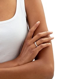 Signature 18K White Gold & 0.7-0.8 TCW Diamond 9-Stone Band