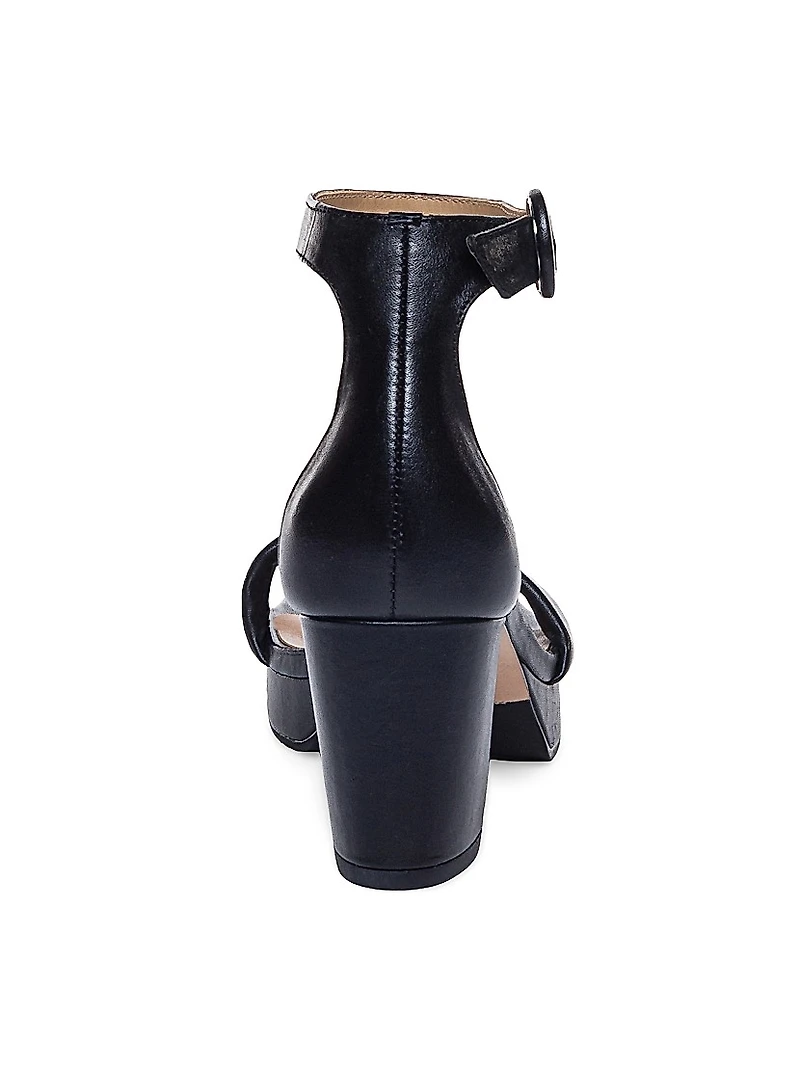 Carla Leather Platform Sandals