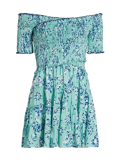 Soledad Floral Smocked Minidress