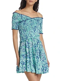 Soledad Floral Smocked Minidress