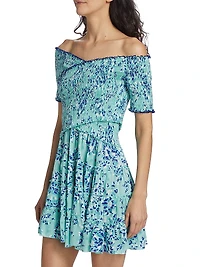Soledad Floral Smocked Minidress