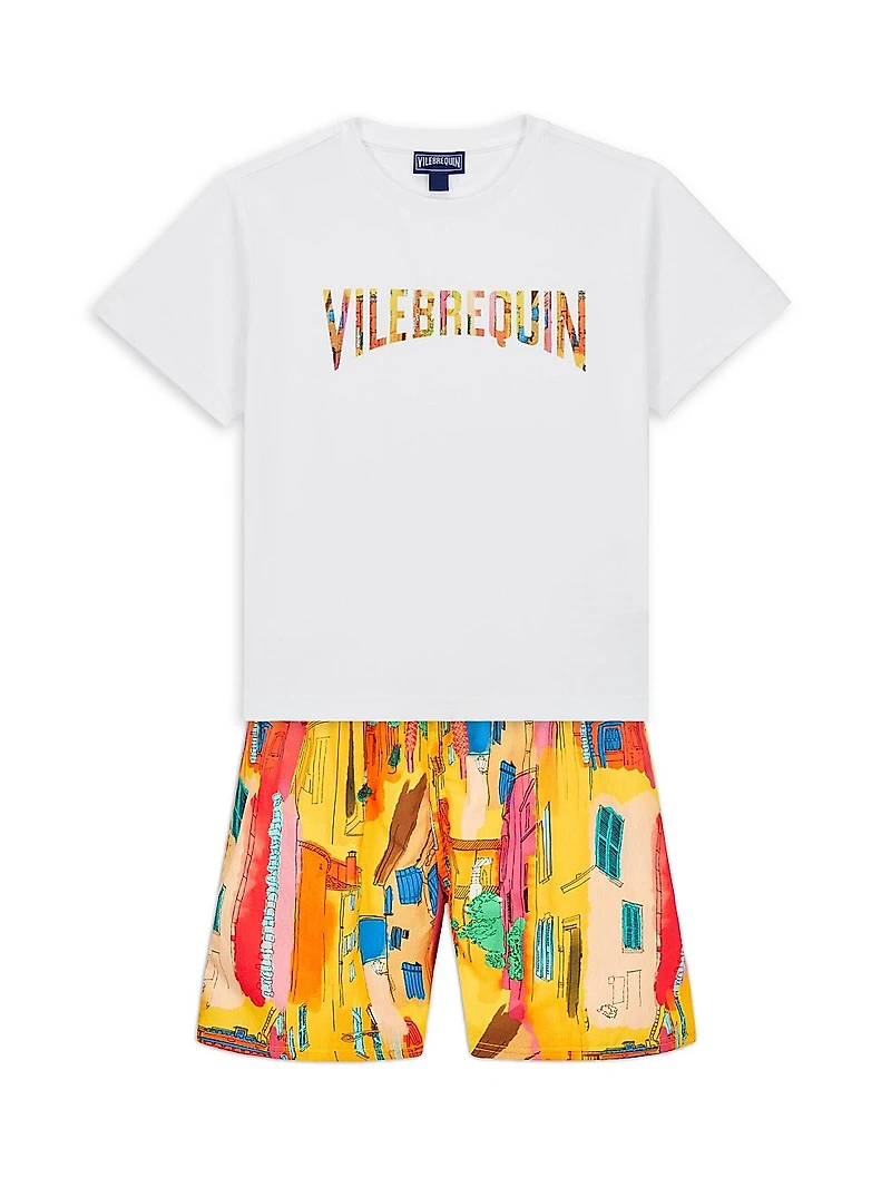 Little Boy's & Sunny Swim Trunks
