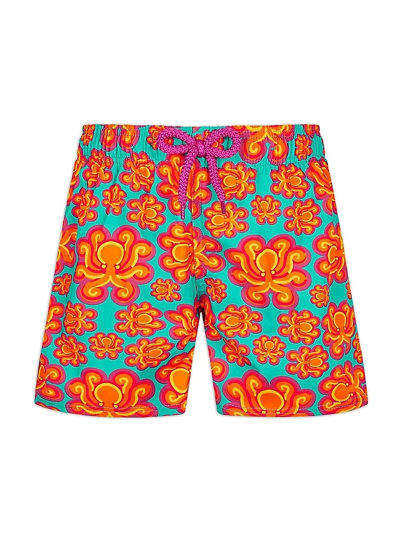Little Boy's & Poulpes Neoprene Swim Trunks
