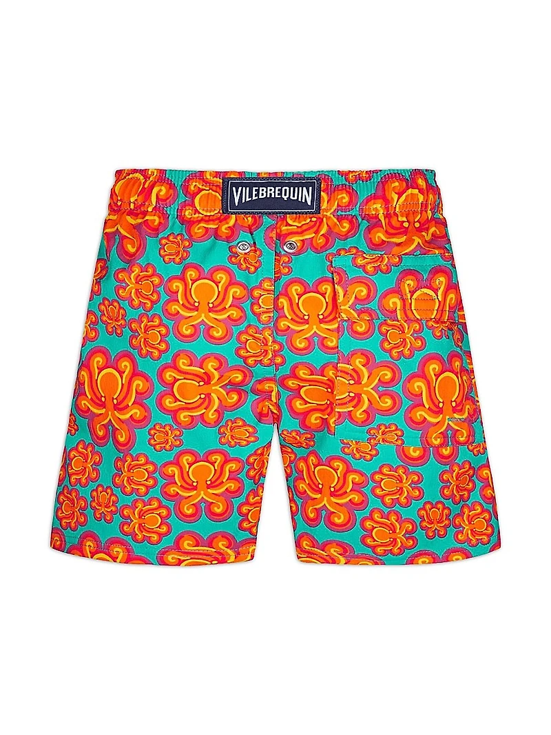 Little Boy's & Poulpes Neoprene Swim Trunks