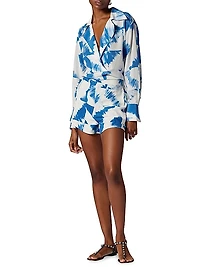 Sloane Tie-Dye Grid Shorts