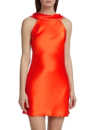 Angelonia Silk Cocktail Dress