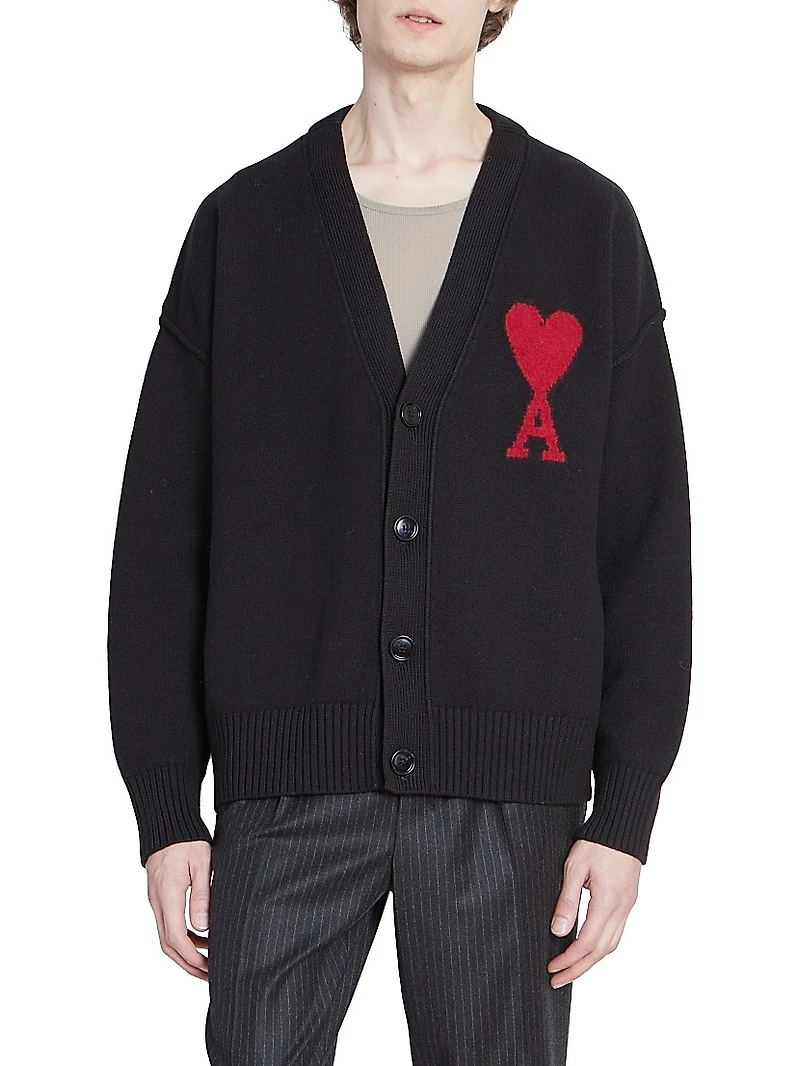 Monogram Wool Cardigan