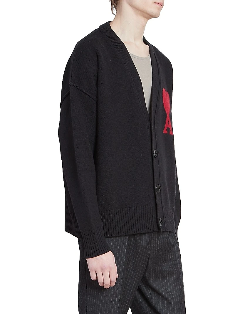 Monogram Wool Cardigan