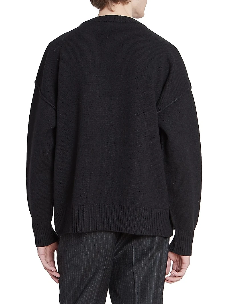 Monogram Wool Cardigan