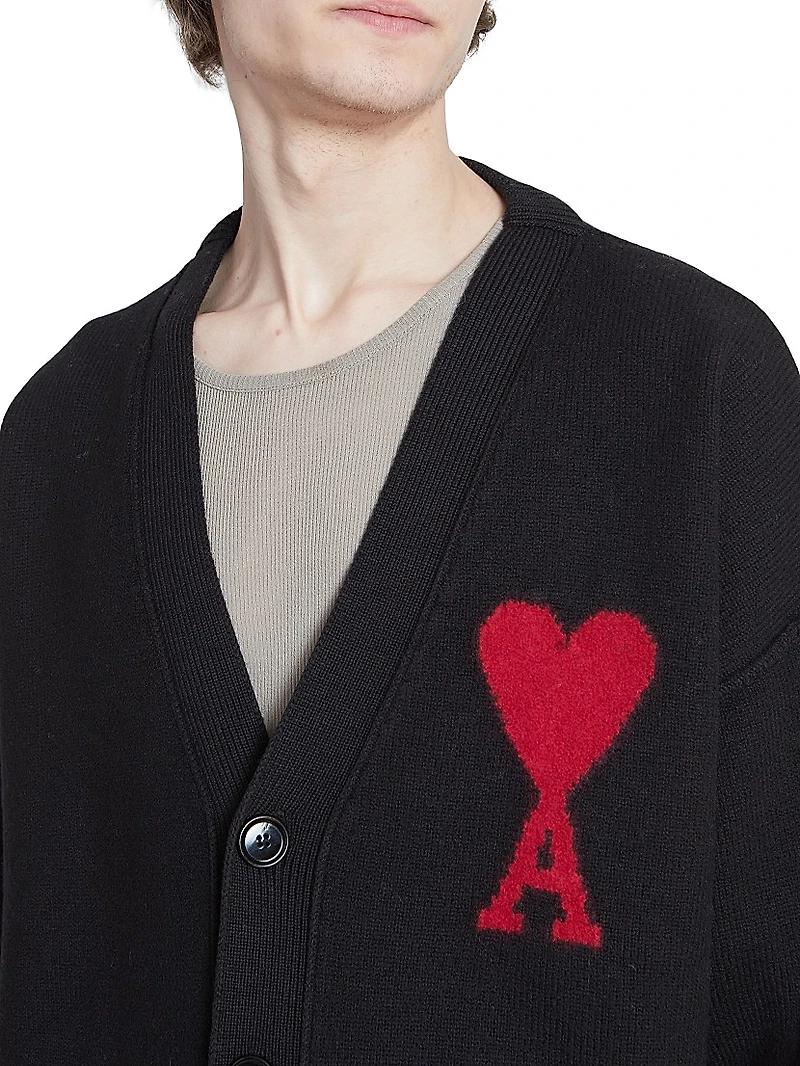 Monogram Wool Cardigan