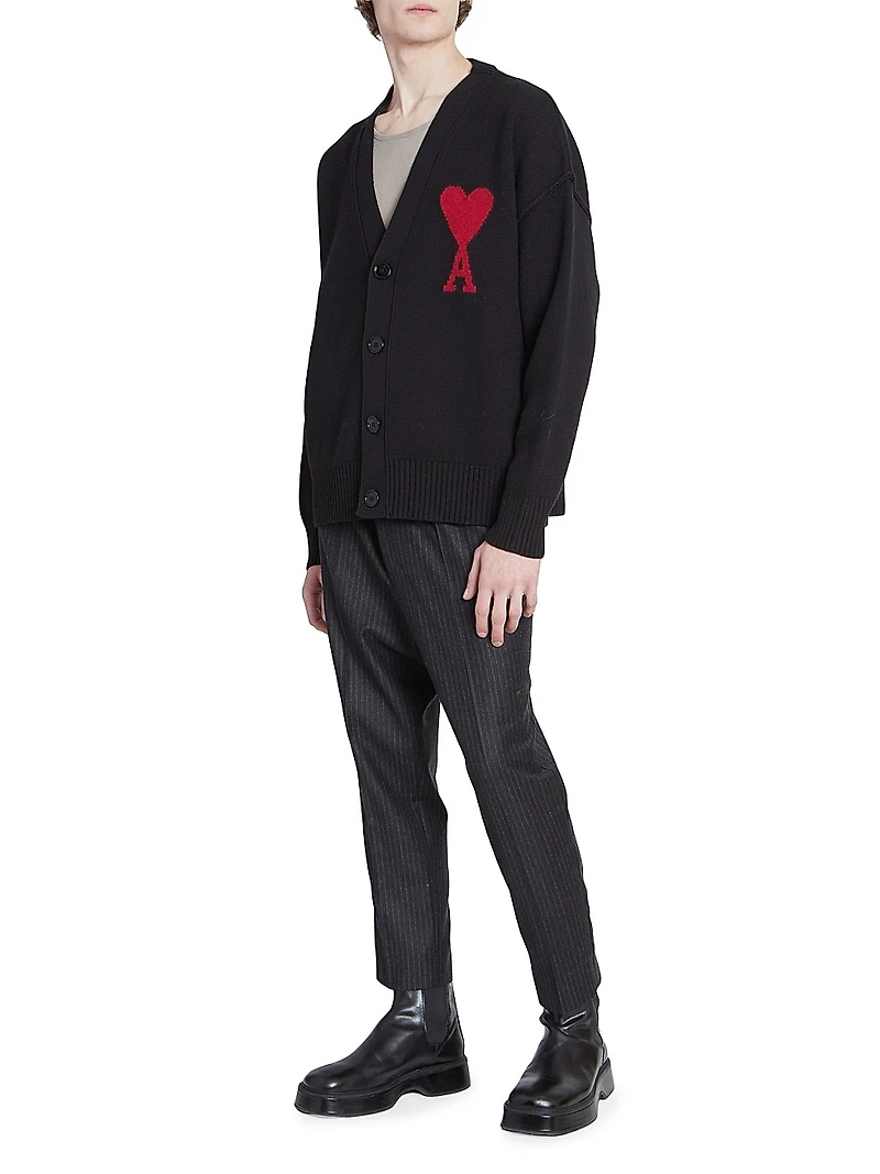 Monogram Wool Cardigan