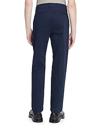 Straight-Fit Cotton Trousers