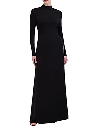 Sequined Inset Cut-Out Gown