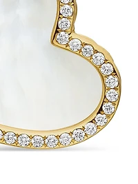 DY Elements Heart Amulet in 18K Yellow Gold