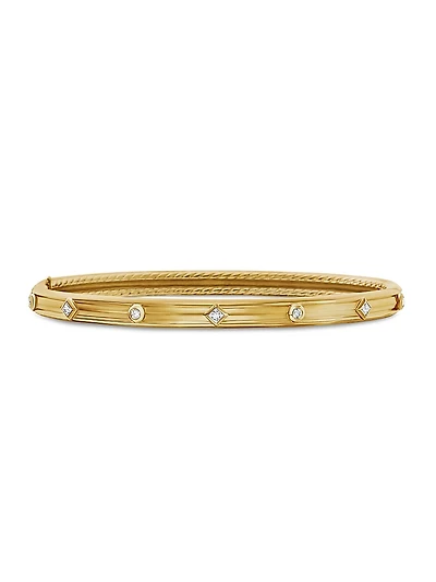 Modern Renaissance Bracelet In 18K Yellow Gold With Diamonds