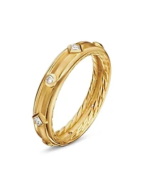 Modern Renaissance Ring 18K Yellow Gold With Diamonds