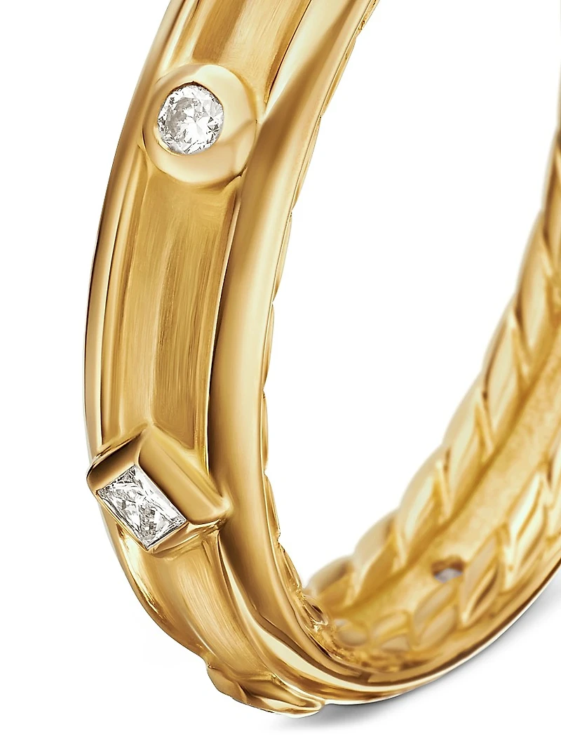 Modern Renaissance Ring 18K Yellow Gold With Diamonds