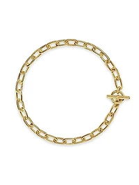 DY Madison Toggle Chain Necklace in 18K Yellow Gold