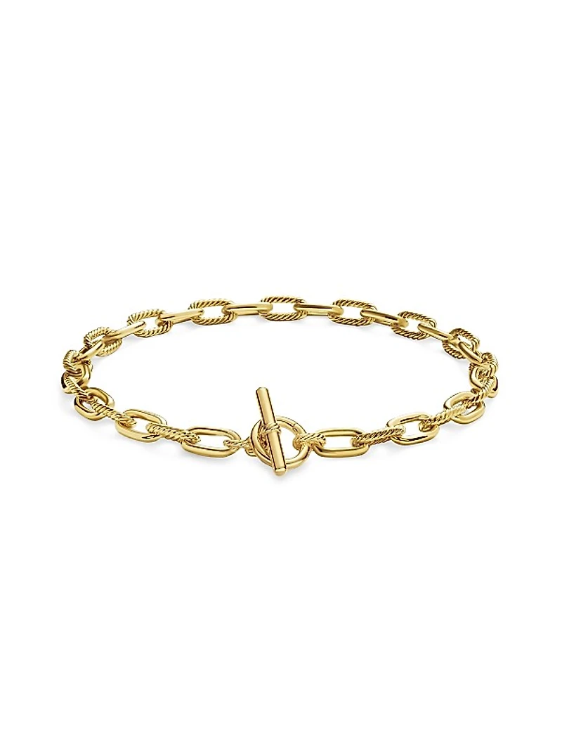 DY Madison Toggle Chain Necklace in 18K Yellow Gold