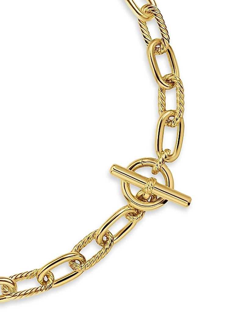 DY Madison Toggle Chain Necklace in 18K Yellow Gold