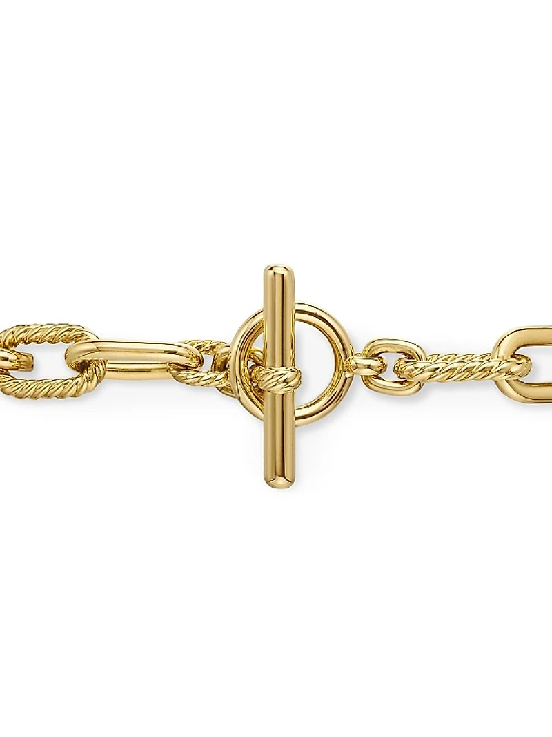 DY Madison Toggle Chain Necklace in 18K Yellow Gold