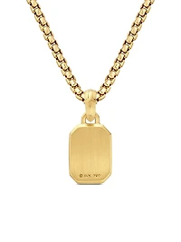 Petrvs Bee Amulet in 18K Yellow Gold with Carnelian and Diamonds, 15.4mm