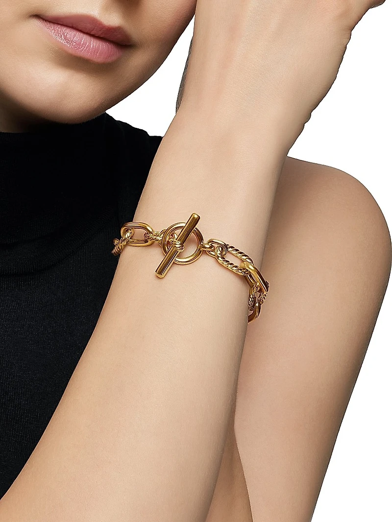 DY Madison Toggle Chain Bracelet 18K Yellow Gold, 11mm
