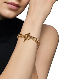 DY Madison Toggle Chain Bracelet 18K Yellow Gold, 11mm