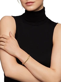 Modern Oval Cablespira Bracelet 18K Yellow Gold, 4.5mm