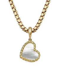 DY Elements Heart Amulet in 18K Yellow Gold