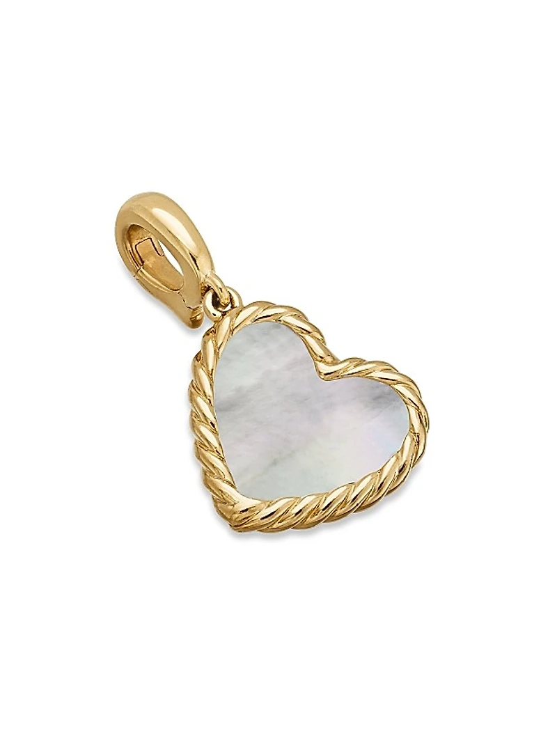 DY Elements Heart Amulet in 18K Yellow Gold
