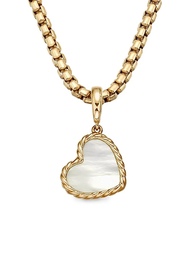DY Elements Heart Amulet in 18K Yellow Gold