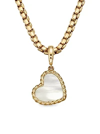DY Elements Heart Amulet in 18K Yellow Gold